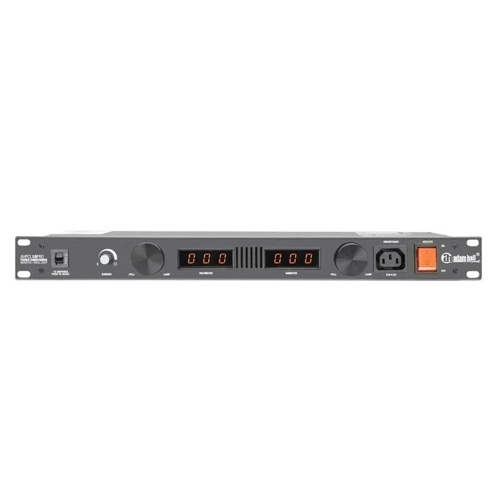 ah 19″ Parts PCL 10 PRO – Power Conditioner mit Volt- und Amperemeter, Display und Rack-Beleuchtung