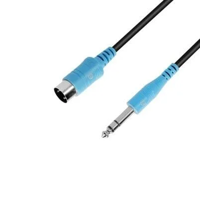ah Cables 3 STAR B VMIDI 0300 – TRS Midi Kabel (Typ A) 6,3 mm Klinke TRS auf Midi 5-Pol, 3,0 m
