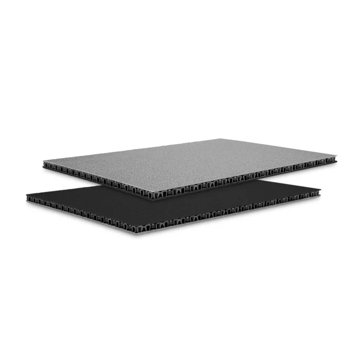 ah Hardware 0568 SB- SolidLite® PP-Platte silber / schwarz 6,8 mm, 2500 x 1250 mm