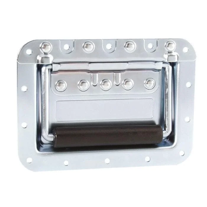 ah Hardware 34085 – Klappgriff groß gefedert in Einbauschale 14 mm tief