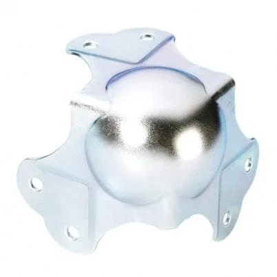 ah Hardware 41076 – Kugelecke groß dreischenklig gekröpft 30 mm 6-Loch