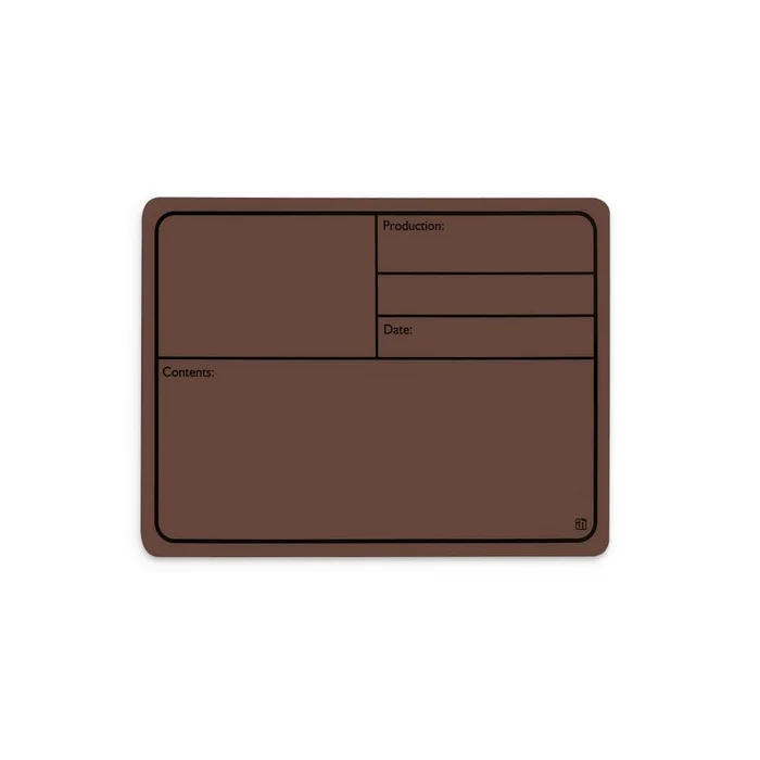 ah Hardware 88001 M BROWN – Beschriftungsschild Kunststoff, magnetisch 177 x1