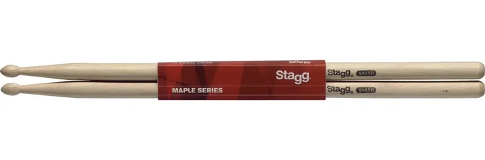 Ahorn Sticks, 5B, Holztip, 1 Paar Drumsticks, Schlagzeugstöcke