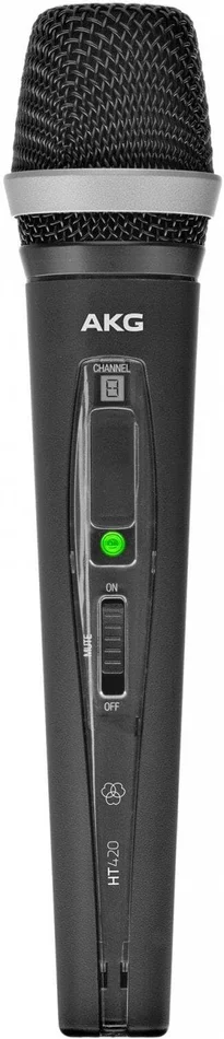 AKG HT420 – 748-752 MHz, B1 – Handsender, dynamische D5 Mikrofonkapsel, high/low-Gain schaltbar, ein