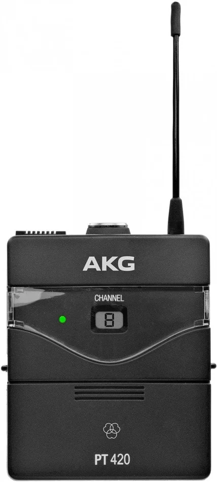 AKG PT420 – 530-559 MHz, BA – Taschensender für WMS 420 Drahtlosanlage, Mini-XLR Eingang zum Anschlu
