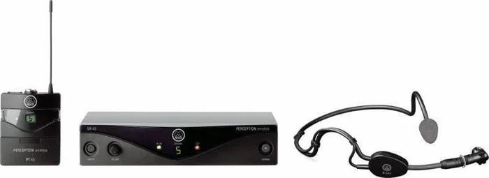 AKG PW45 Sport Set – BA – Funksystem für Sprache und Gesang mit Kopfbügelmikrofon C544L,Taschensende