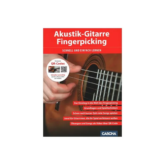 Akustik Gitarre – Fingerpicking schnell und einfach lernen (+QR-Codes)