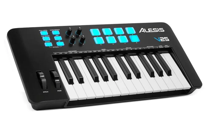 Alesis V25 MKII USB-MIDI-Keyboard-Controller mit 25 Tasten