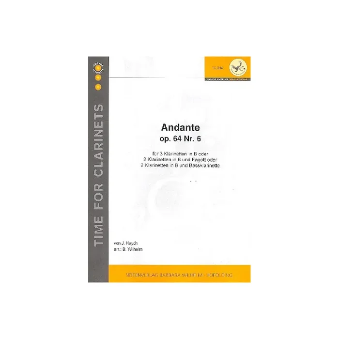 Andante op64,6 für 3 Klarinetten (2 Klarinetten