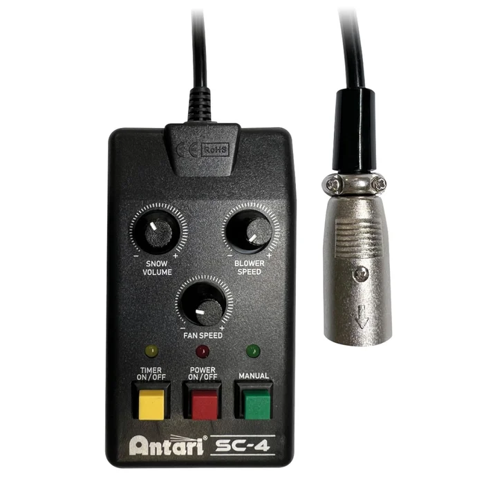 Antari SC-4 Remote, Kabelfernbedienung für Lautstärke, Lüfter-/Gebläsedrehzahl und Timer