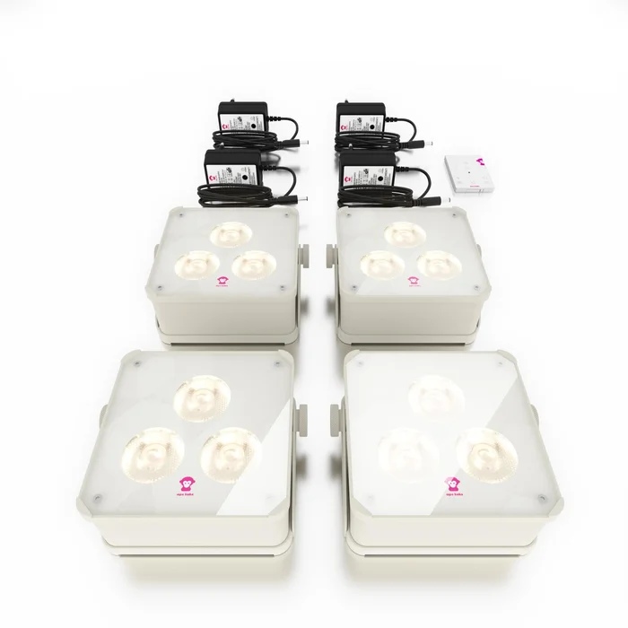 APE Labs ApeLight Maxi V2 – Set of 4 – creme – (Akku Version)