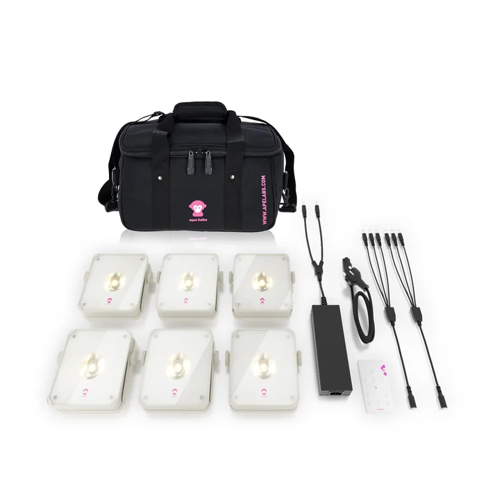 APE Labs ApeLight Mini V2 – Tourpack 6 Softbag – creme – Akku-Version