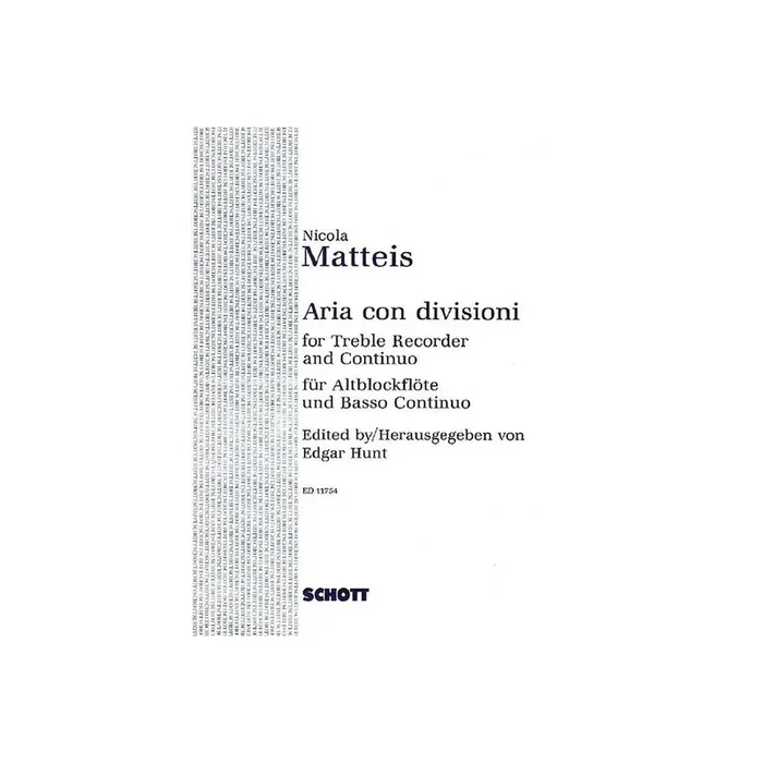 Aria con divisioni für Altblockflöte
