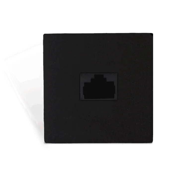 AUDAC CP45ARP/B – Wandpanel mit RJ45-Buchse für APM Pagingmikrofone, Linkausgang + Re