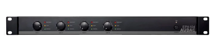 AUDAC EPA104 – Class-D-Verstärker, 4x100W@4Ohm, brückbar, Energy-Star, 120Hz-Crossove