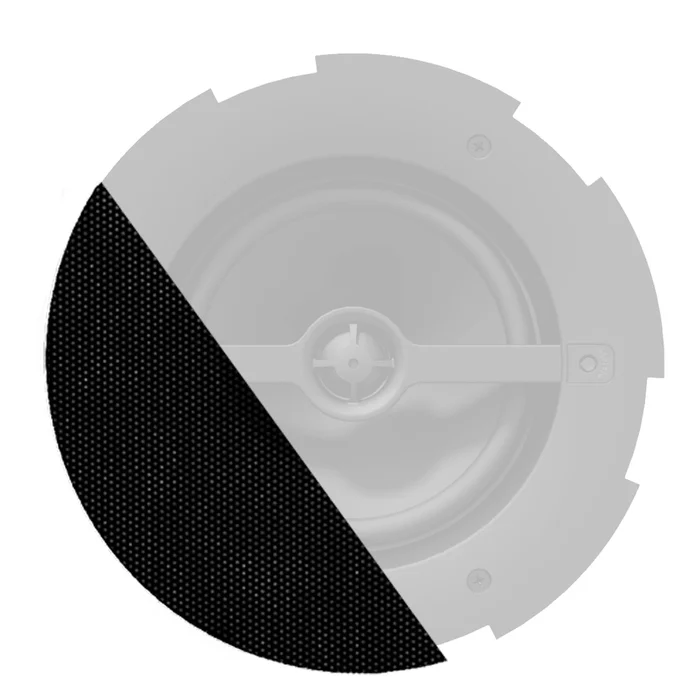 AUDAC GLI06/OB – CALI6 Frontgitter, wetterfest, RAL9005, schwarz