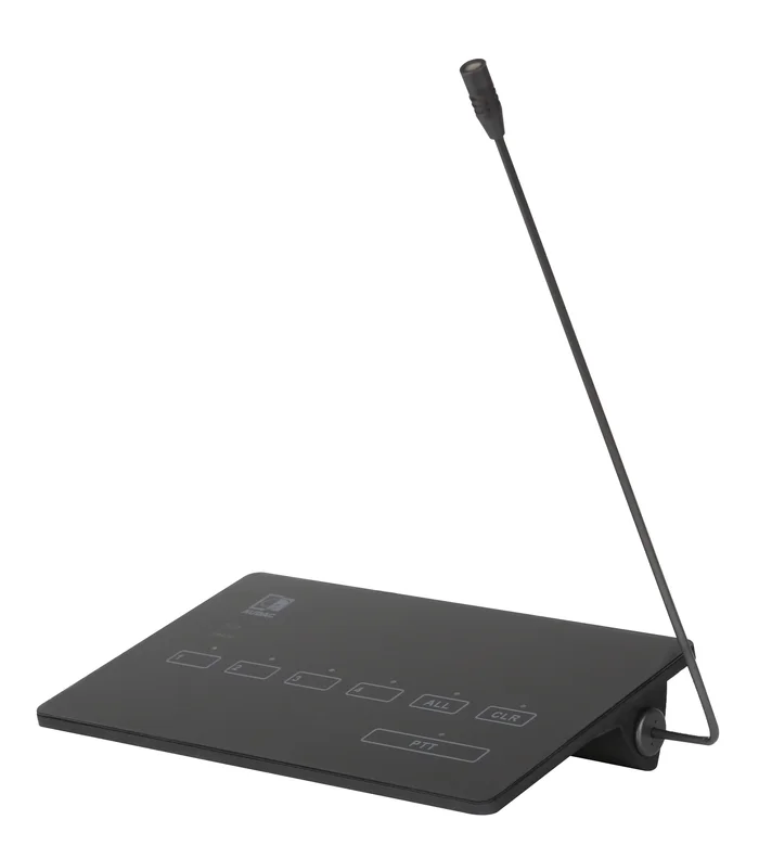 AUDAC MPX48 – Pagingmikrofon mit SurfaceTouch™ Bedienfeld, für 4 Zonen