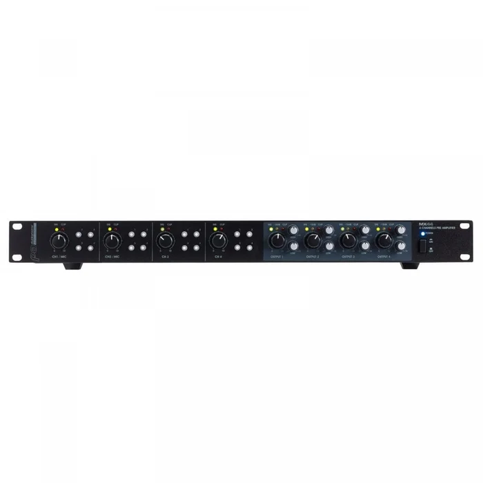 Audiophony MX44 – Zonenmischpult 4 Eingänge/4 Ausgänge