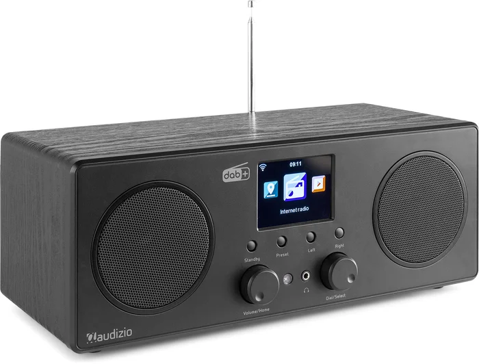 Audizio Bari WIFI Internet Stereo Radio mit DAB+ Schwarz