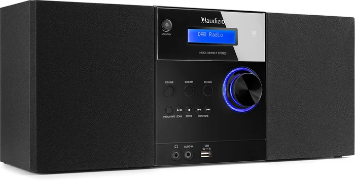 Audizio Metz Micro HiFi-Anlage Schwarz