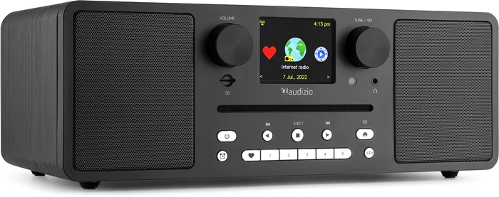 Audizio Naples Digitales Musiksystem CD/BT/DAB+/Internet Schwarz