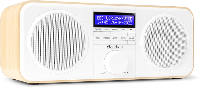 Audizio Novara DAB+ Stereo-Radio Weiß