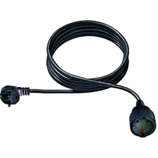 Bachmann Schutzkontakt Verlängerungsleitung ca 3m schwarz 3 x 1,5mm²