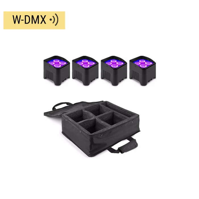 BeamZ BBP94W Akku Uplighting Set 4