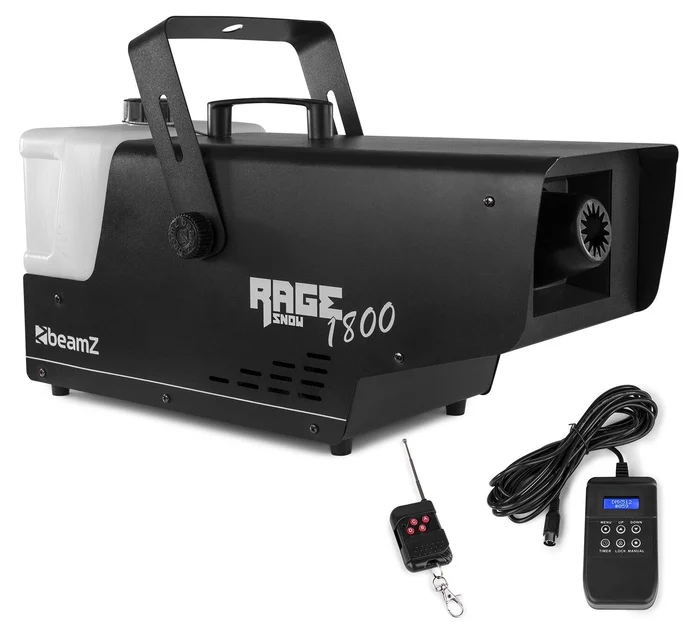 BeamZ Rage 1800 Snow – Schneemaschine mit Timer, DMX und Funk