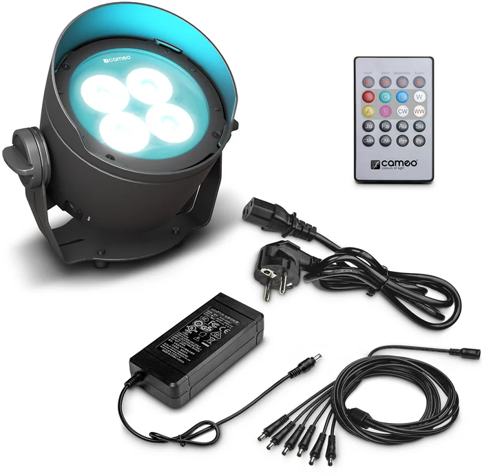 Cameo DROP® B4 SET – Akkubetriebenes Outdoor Uplight inkl. Netzteil