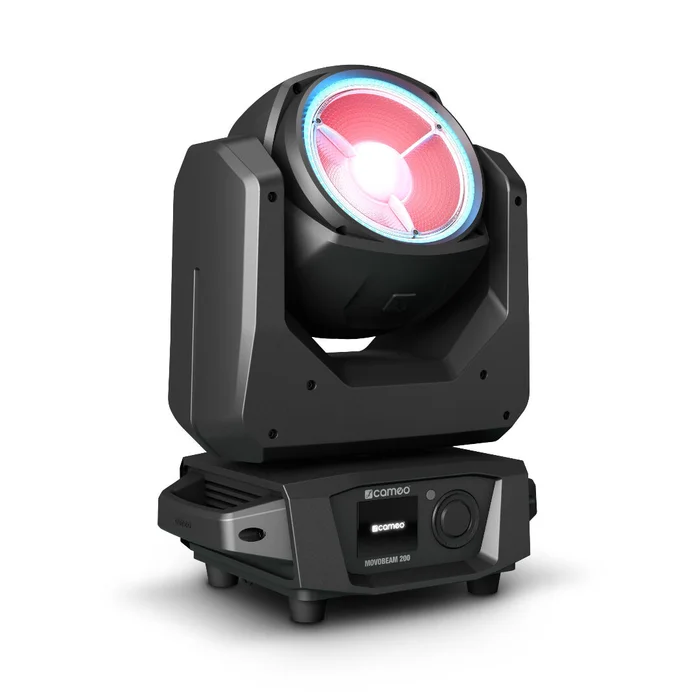 Cameo Movo Beam 200 – Endless Rotation Beam Moving Head with LED Ring