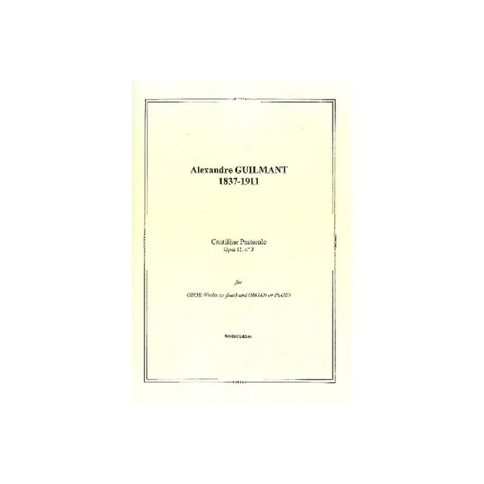 Cantilène pastorale op.15,3