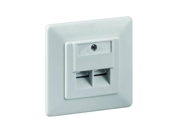 CAT 6 Unterputzdose 2xRJ45, geschirmt, Anschluß : LSA+ Lose Ware
