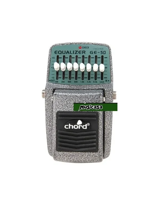 CHORD GE-50 GRAPHIC EQ PEDAL174219 Pedal ecualizador Construido metal