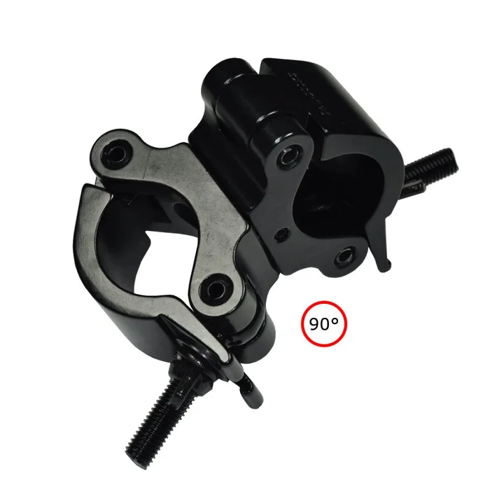 CJS Doppelschelle – 500kg – 90° fixed – schwarz – 50mm Rohr