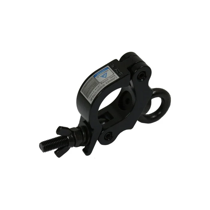 CJS Halbschelle – 200 kg – Ringmutter – 50mm Rohr – schmal – schwarz