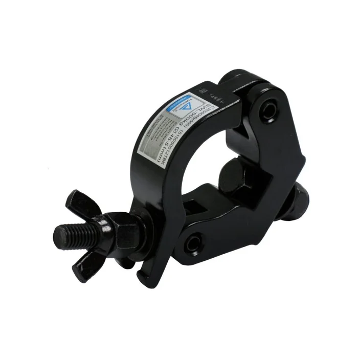 CJS Halbschelle – 500 kg – 50mm Rohr – schmal – schwarz