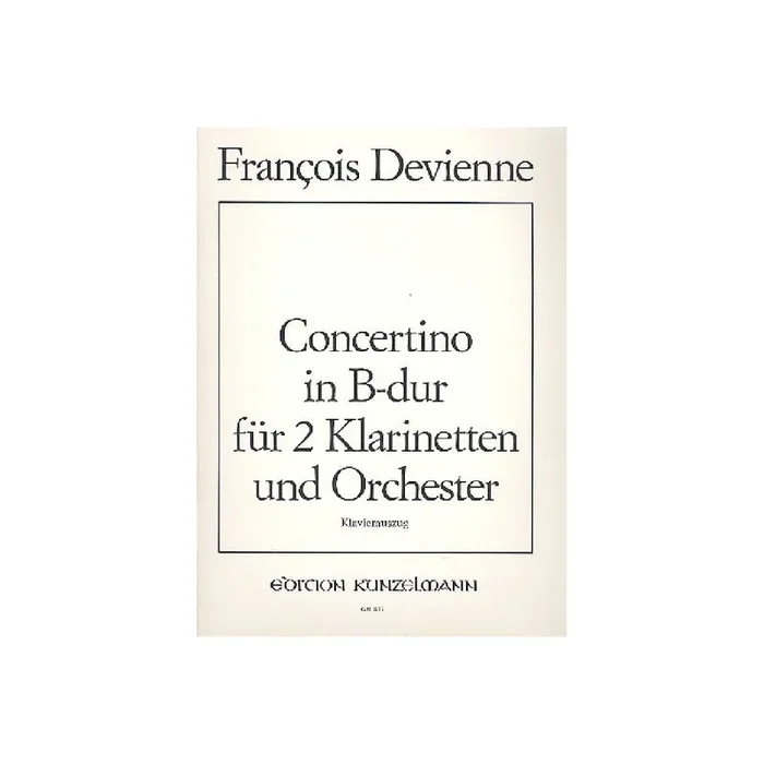 Concertino B-Dur für 2 Klarinetten und Orchester