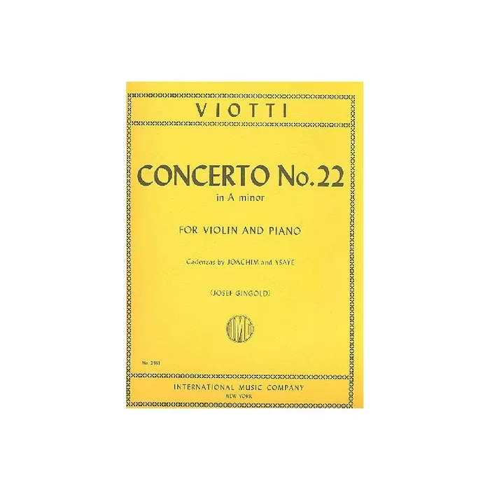 Concerto a minor no.22 for violin and orchestra