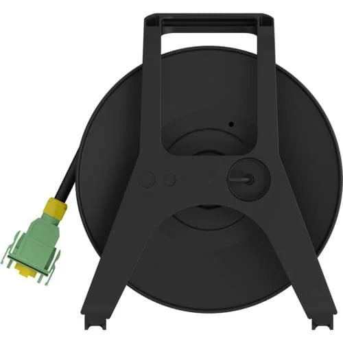 CONTRIK cPot Kabeltrommel CP-D2M4-X16F-025 – 16mm² Gummikabel mit cPot (f) KabelStecker auf 4xcPot GehäuseBuchse (m) – 25m cPot (f – 4m) – Bild 3