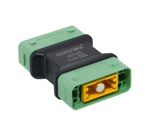 CONTRIK cPot Stecker CP-CMM – Kupplung Außengewinde PE grün IP65 – Kupplungsadapter Male auf Male