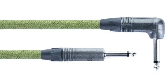 Cordial EcoHEMP 6PR – 6,0 m, NEUTRIK Klinke 6,3/Winkelklinke 6,3 mm mono retro