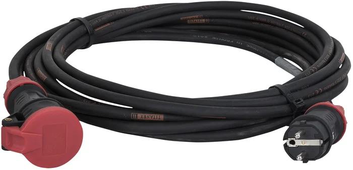 DAP-Audio Verlängerungskabel Schuko/Schuko Titanex mit PCE 3x 2,5 mm² 15 m
