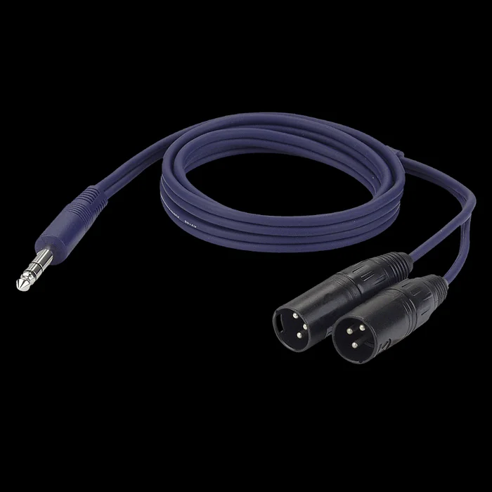 DAP FL36 – 2 x bal. XLR 3P, male to Jack stereo 1,5 m
