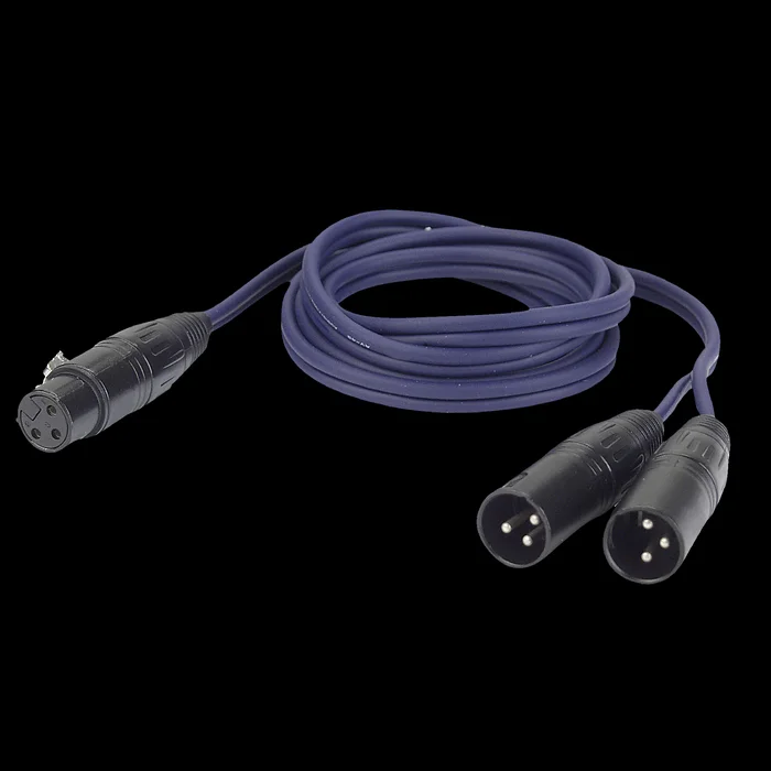 DAP FL39 – bal. XLR 3P, female to 2 x XLR 3P male 1,5 m