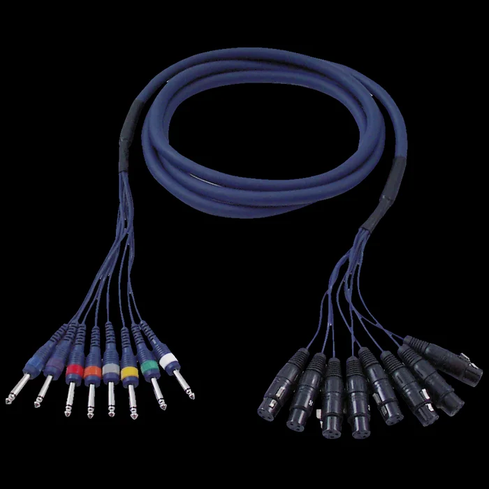 DAP FL61 – 8 XLR/F 3P to 8 Jack mono 6 m