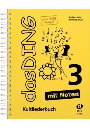 Das Ding 3 – Kultliederbuch – mit Noten, gelb