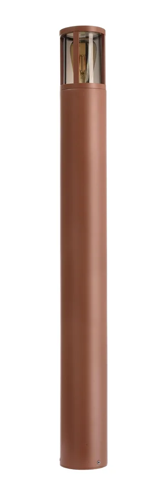 Deko-Light Pollerleuchte – Facado II rund getönt 1000mm, 1x max 20 W, E27, Rost