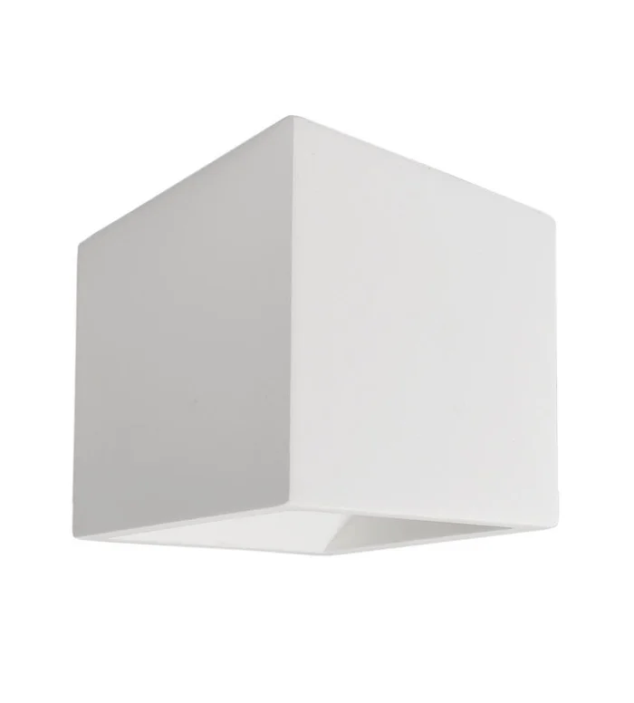 Deko-Light Wandaufbauleuchte – Cube, 1x max. 25 W G9, Weiß