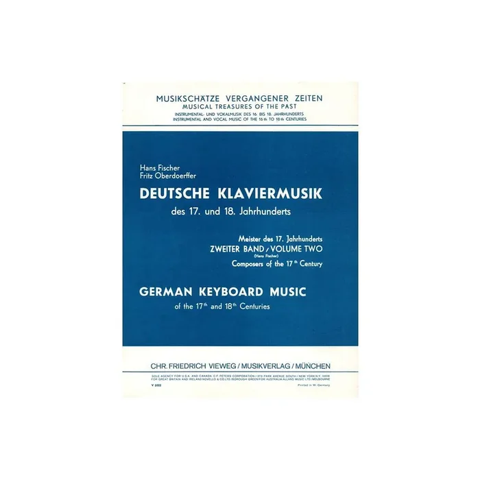 Deutsche Klaviermusik des 17. und 18. Jahrhunderts Band 2
